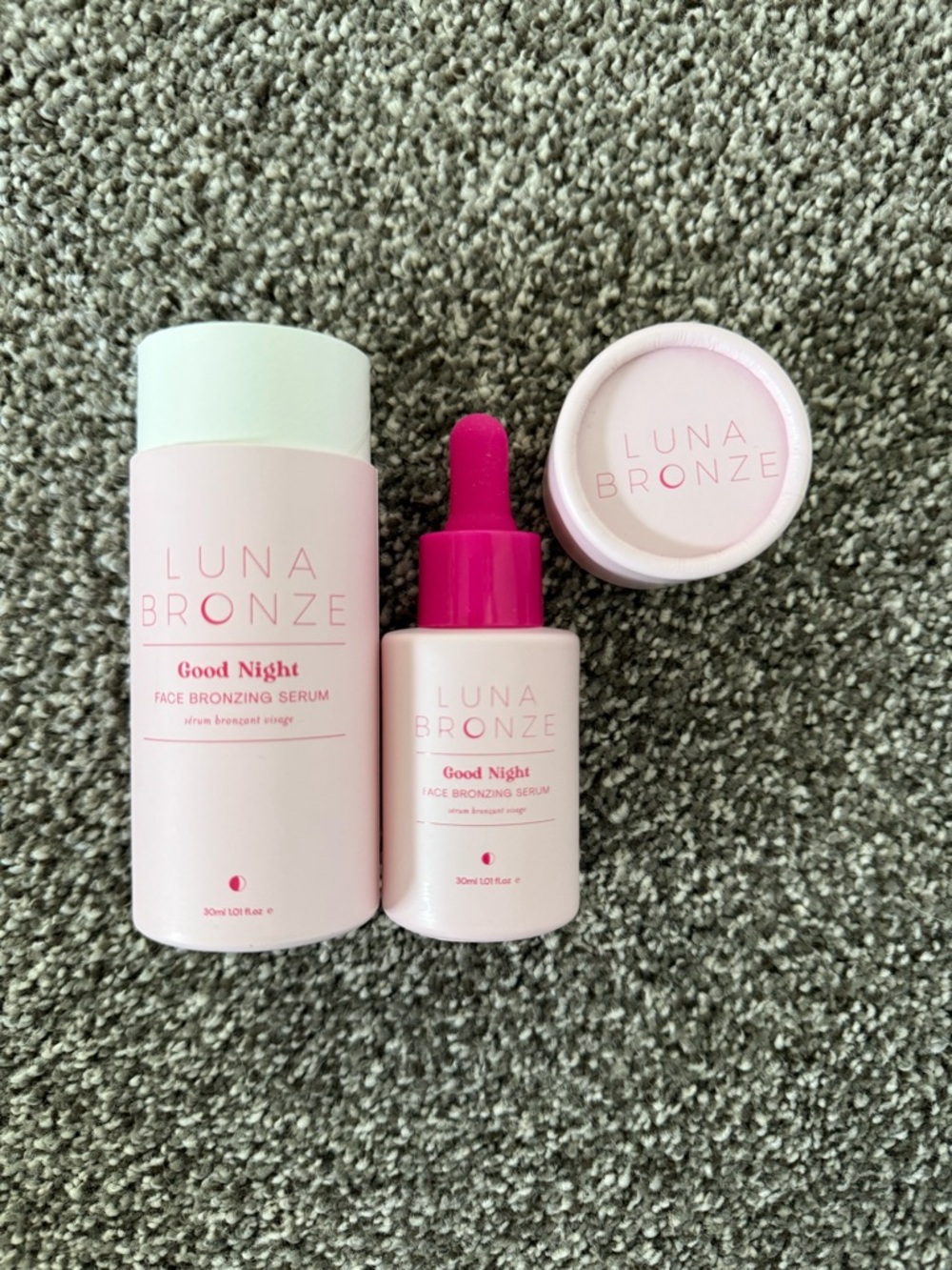 NIB Luna Bronze Good Night face bronzing serum